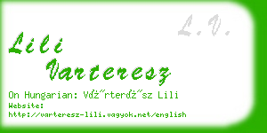 lili varteresz business card